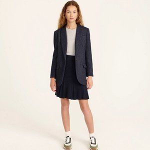 J. CREW Alfie Blazer in Navy English Wool Herringbone 22